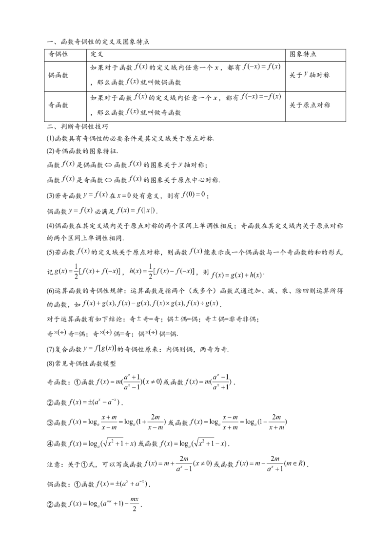 热点专题2-2函数单调性与奇偶性15类题型全归纳（解析版）-2025年高考数学热点题型追踪与重难点专题突破（新高考专用）_2025年新高考资料_二轮复习