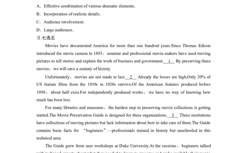 必修第二册　Unit1　Lights，camera，action！(1)_03高考英语_2025年新高考资料_一轮复习_2025高考大一轮复习讲义+课件（完结）_2025高考大一轮复习英语（译林版）_高考题型组合练_必修第二册