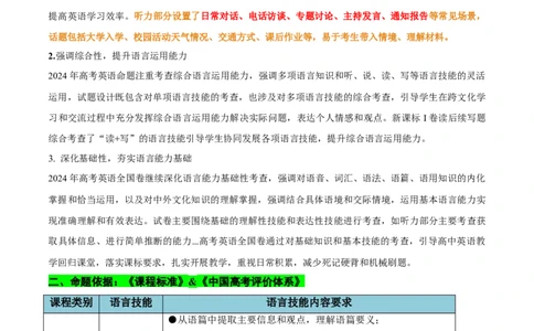听力专题高考英语听力满分对策（讲义）原卷版_2025年新高考资料_二轮复习_01高考语文等多个文件_上好课2025年高考英语二轮复习讲练测（新高考通用）_第八部分听力