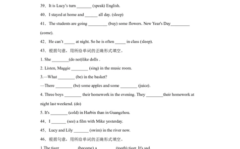 2023年小升初英语语法专题突破-动词北京版_北京小升初全套文件_英语_2023学年小升初英语语法专题突破（北京版）(13)份