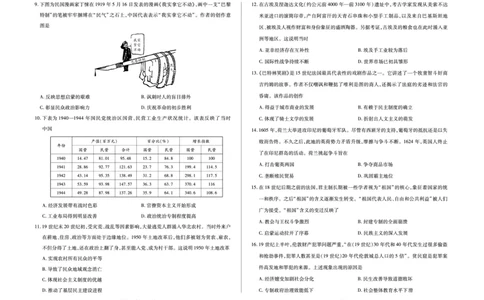毫州市普通高中2025&mdash;2026学年度第一学期高三期末质量检测历史_全国高考模拟卷_2026年2月_260209安徽省毫州市普通高中2025&mdash;2026学年度第一学期高三期末质量检测（全科）