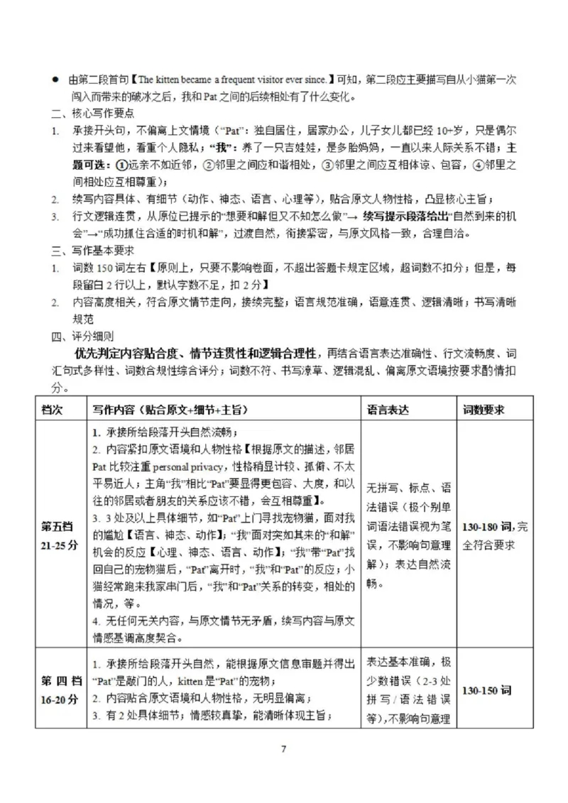 岳阳市2026届高三年级教学质量监测（一）英语答案_全国高考模拟卷_2026年2月_260210湖南省岳阳市2026届高三年级教学质量监测（一）（全科）