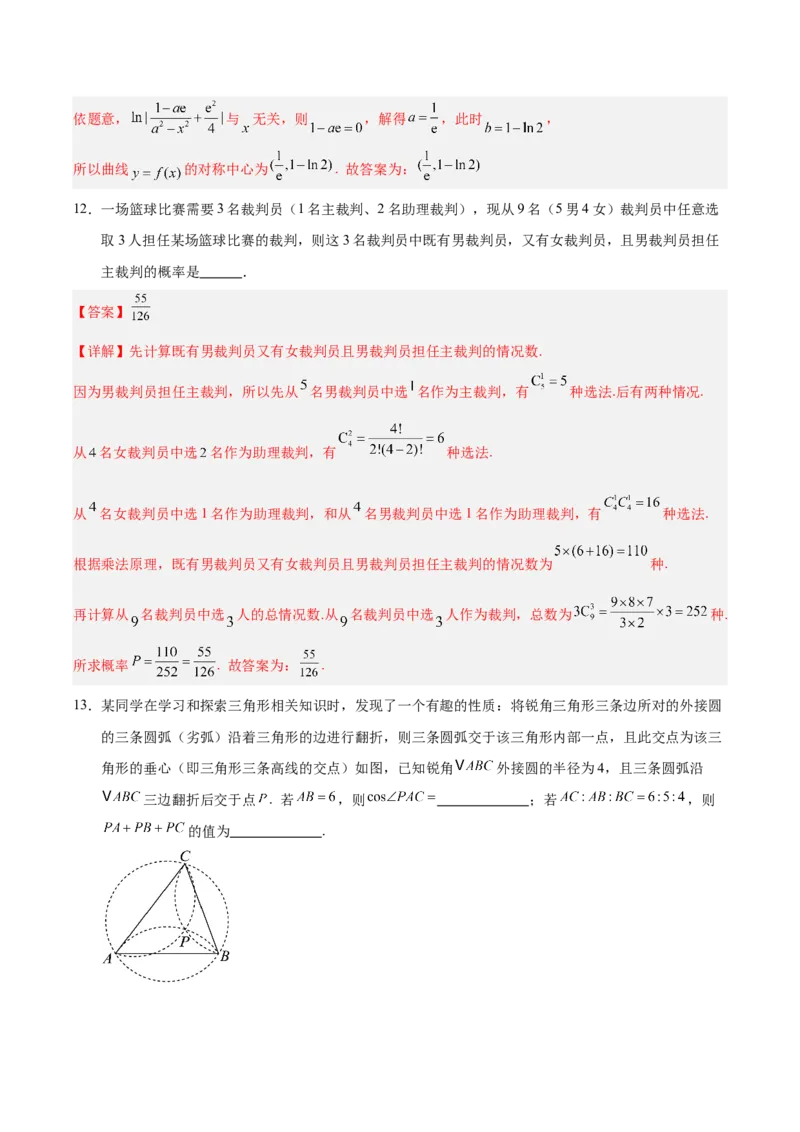 信息必刷卷04（新高考八省专用）解析版_02高考数学_2025年新高考资料_2025考前信息卷_2025年高考数学考前信息必刷卷（新高考八省专用）3430956