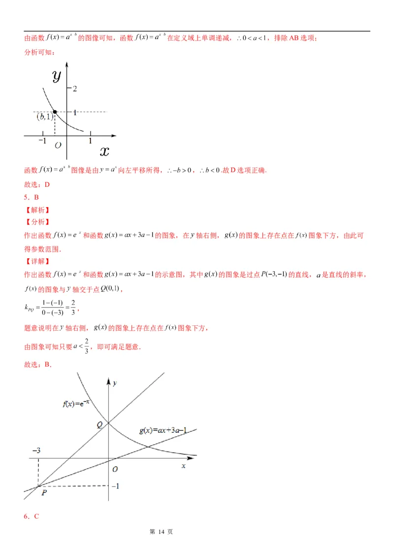 微专题指数函数的图象及应用学案-2023届高考数学一轮《考点&middot;题型&middot;技巧》精讲与精练_02高考数学_通用版（老高考）复习资料_2023年复习资料_一轮复习