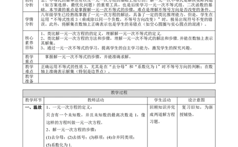 精4北师大版（2024）八下2.2解一元一次不等式课时计划_北师大初中数学_8下-北师大版初中数学_2026春新版_第二套-东方_01.北师大数学8下第2套课件+教案+单元设计26春更新中