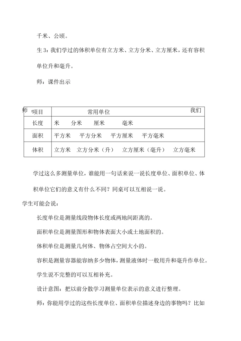 6.2.2测量_小学1-6年级常用的上册资源汇总_六年级上册资料(1)_6年级下册教学资源包教案+学案_第六单元回顾与整理（教案）_教案_2图形与几何