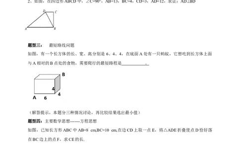 精6北师大版（2024）八年级数学上册第一章《勾股定理》回顾与思考导学案_北师大初中数学_8上-北师大版初中数学_初中数学北师大8上-2025秋季新版_第二套推荐25