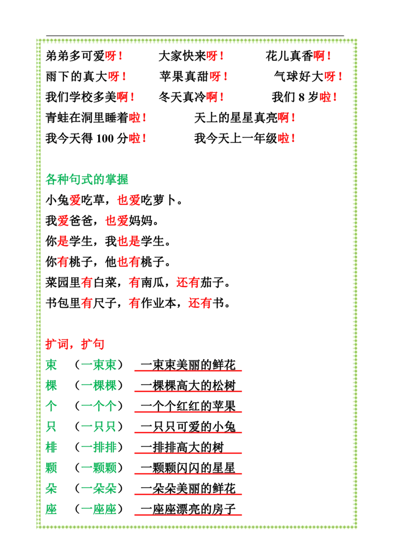 9.16+一上语文-知识点归纳总_小学1-6年级常用的上册资源汇总_一年级上册资料_曹操老师_资料包