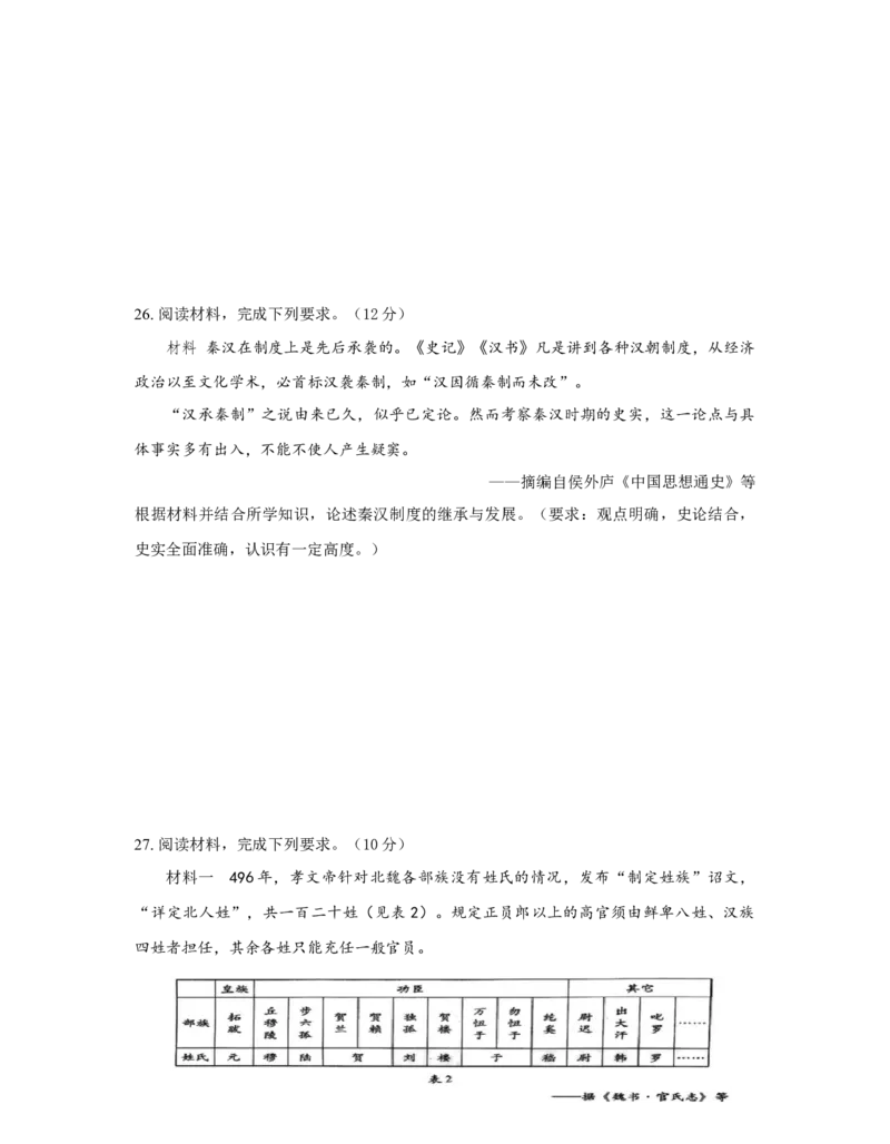 历史试卷（一）_07高考历史_新高考复习资料_2022年新高考复习资料_2022年新高考历史一轮复习讲练课件（统编版）7.23更新_历史试卷（一）-2022年新高考历史一轮复习讲练课件（统编版）