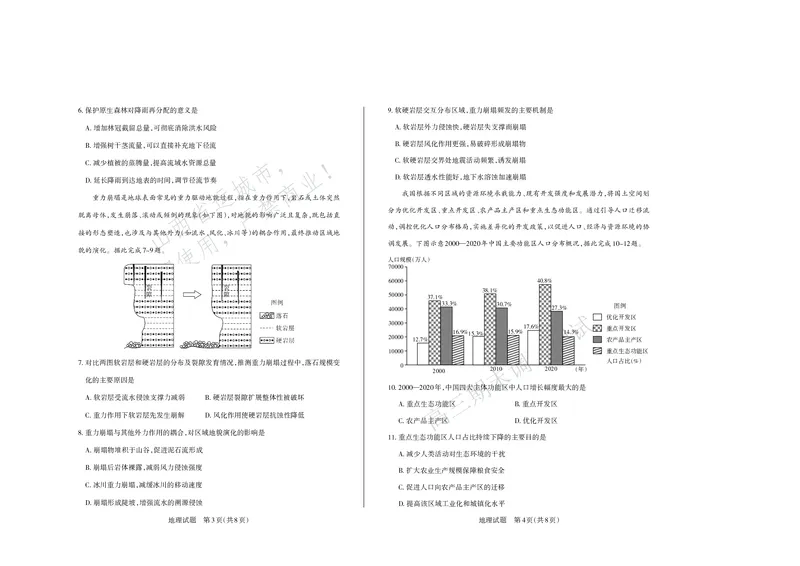 运城市2025&mdash;2026学年第一学期期末调研测试高三地理_全国高考模拟卷_2026年2月_260202山西省运城市2025-2026学年高三上学期期末调研