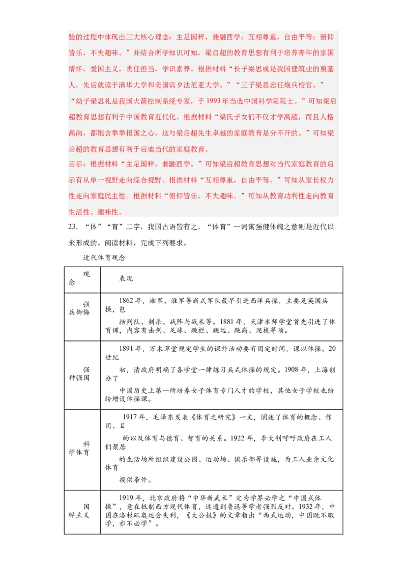 政治类热点--教育与选官用人--2024届高三历史统编版二轮复习解析版_07高考历史_2024年新高考资料_2.2024二轮复习_2024届高三历史统编版二轮复习专项训练