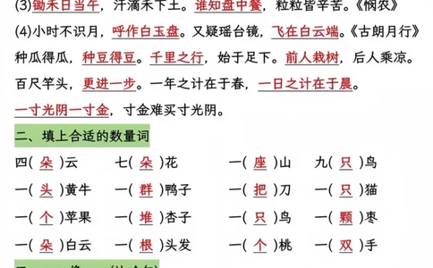 一年级上册语文重点内容总结(2)_小学1-6年级常用的上册资源汇总_一年级上册资料