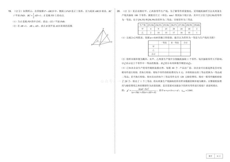 试卷册&middot;核心卷40套_全国高考模拟卷_2024各科知识点合卷集（非实时各地名校卷）_一数核心卷40套
