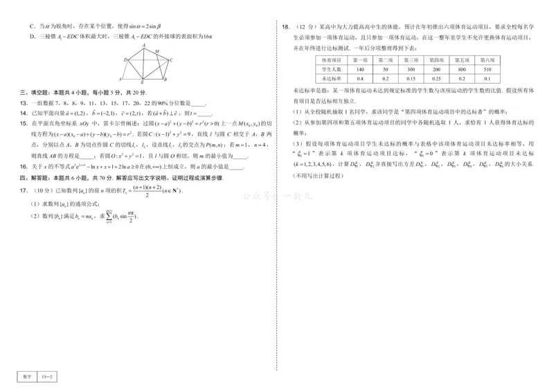 试卷册&middot;核心卷40套_全国高考模拟卷_2024各科知识点合卷集（非实时各地名校卷）_一数核心卷40套