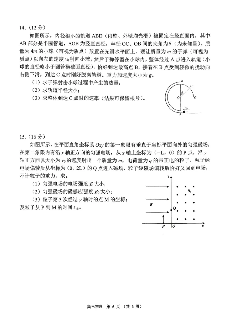 物理_全国高考模拟卷_2026年2月_260202河南省驻马店高三2025-2026学年度第一学期期末教学质量监测_驻马店2025-2026学年度第一学期期末教学质量监测高三物理
