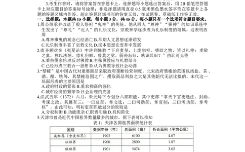 山东省菏泽市2022-2023学年高三上学期期末考试历史试题_07高考历史_历史高考模拟题_新高考_2023年_2023山东省菏泽市高三上学期期末考试历史_2023山东省菏泽市高三上学期期末考试历史