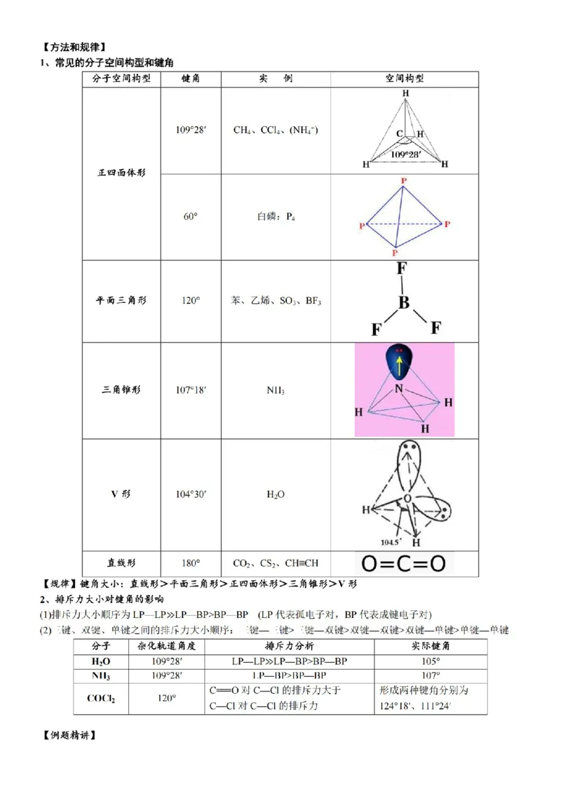 2026高中化学结构技巧总结_全国高考模拟卷
