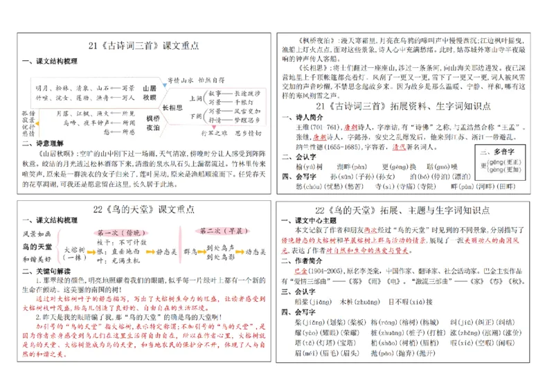 8.232024秋五上语文课课贴(1)(1)_小学1-6年级常用的上册资源汇总_五年级上册资料(1)