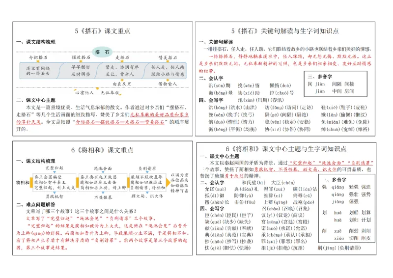 8.232024秋五上语文课课贴(1)(1)_小学1-6年级常用的上册资源汇总_五年级上册资料(1)
