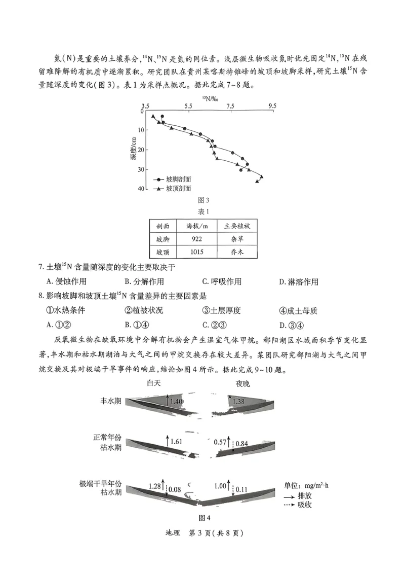 2026届广东省茂名市高州市高三上学期一模地理试卷_全国高考模拟卷_2026年2月_2602042026年广东省茂名市高三年级第一次综合测试（全科）_2026年广东省茂名市高三年级第一次综合测试地理