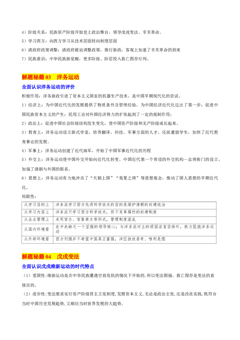 押新高考第6题晚清：中华文明的变革与转型（原卷版）_07高考历史_2024年新高考资料_52024三轮冲刺_备战2024年高考历史临考题号押题（新高考通用）322946313