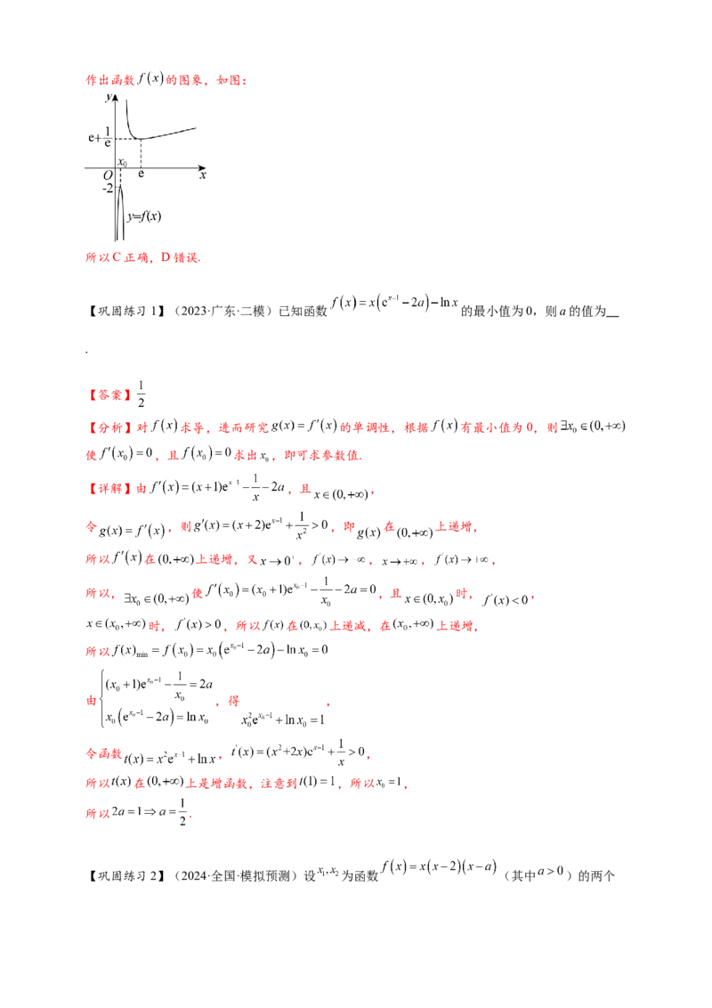 热点专题3-4导数与函数极值与最值8类题型（解析版）--2025年高考数学热点题型追踪与重难点专题突破（新高考专用）_2025年新高考资料_二轮复习