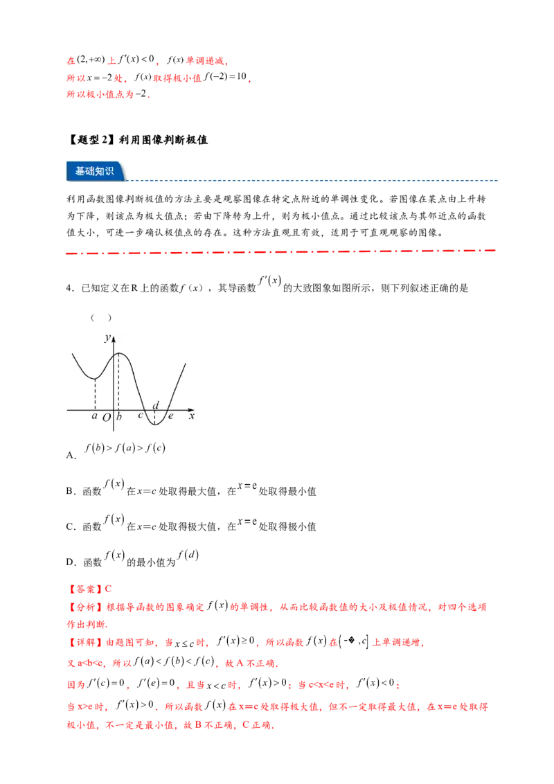 热点专题3-4导数与函数极值与最值8类题型（解析版）--2025年高考数学热点题型追踪与重难点专题突破（新高考专用）_2025年新高考资料_二轮复习