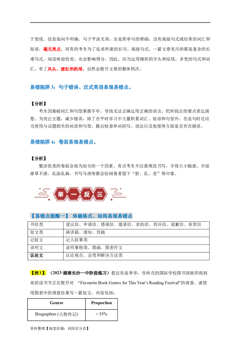 易错点26应用文写作（4大陷阱）-备战2024年高考英语考试易错题（解析版）_03高考英语_新高考复习资料_2024年新高考资料_专项复习资料_答案解析版