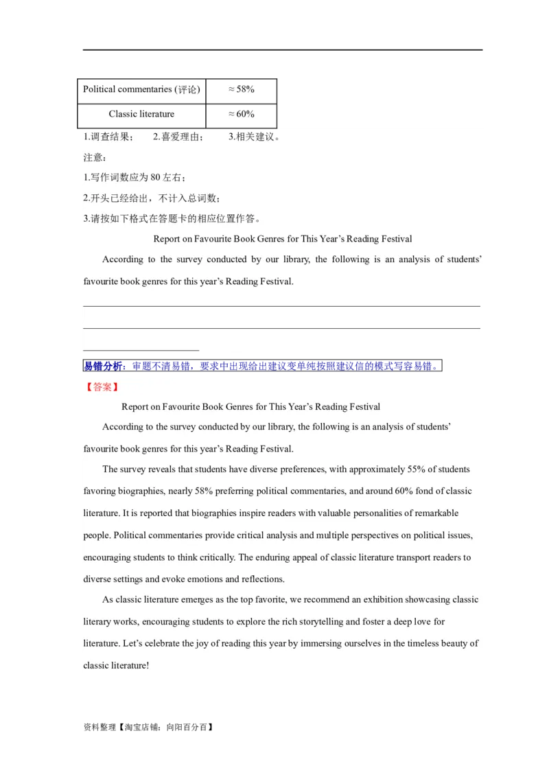 易错点26应用文写作（4大陷阱）-备战2024年高考英语考试易错题（解析版）_03高考英语_新高考复习资料_2024年新高考资料_专项复习资料_答案解析版