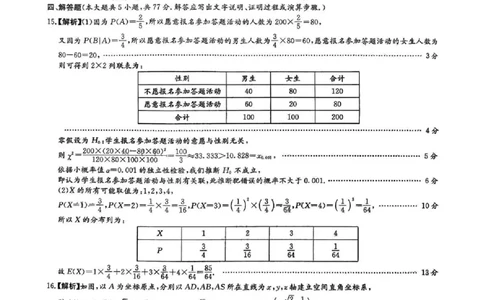 长郡中学2026届高三月考试卷（六）数学答案_全国高考模拟卷_2026年2月_260212湖南省长沙市长郡中学2026届高三年级月考（六）（全科）