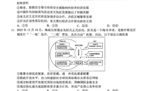 政治试题卷_全国高考模拟卷_2026年2月_260206山东省日照市2023级(2026届)高三年级上学期期末考试（全科）