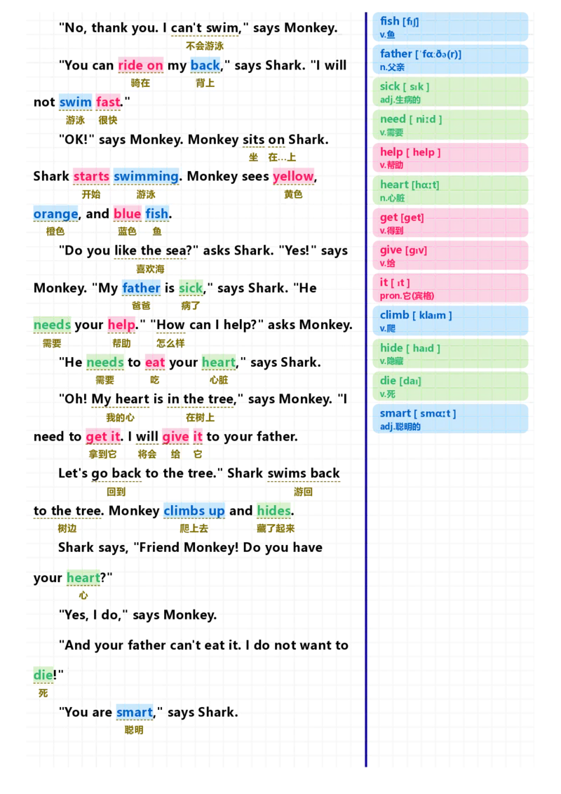 40篇短文记完小学1000核心词汇文章_Password_Removed_小学1-6年级常用的上册资源汇总_一年级上册资料