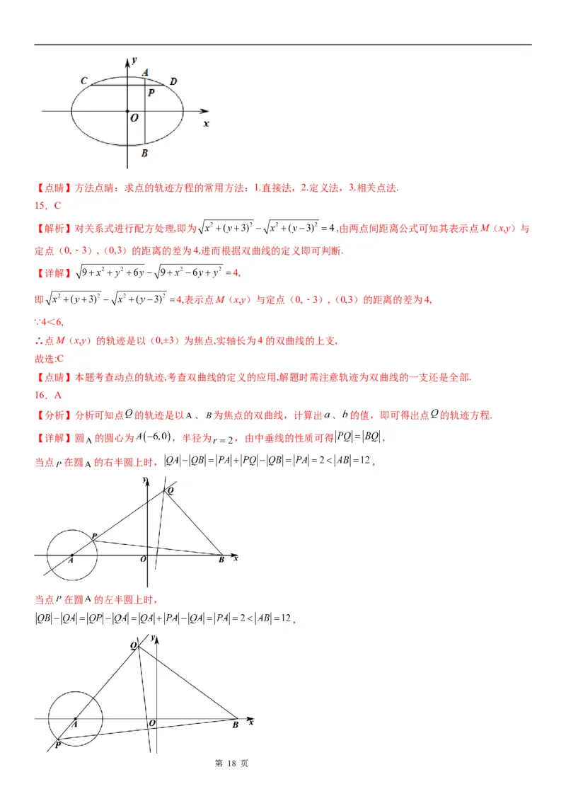 微专题双曲线的轨迹问题学案&mdash;&mdash;2023届高考数学一轮《考点&middot;题型&middot;技巧》精讲与精练_02高考数学_通用版（老高考）复习资料_2023年复习资料_一轮复习