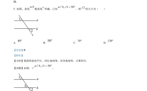 精品解析：2023年湖南省邵阳市中考数学真题（解析版）_new_北师大初中数学_9下-北师大版初中数学_05习题试卷_6中考真题_2023各地中考真题