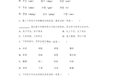 2024年部编版北京海淀区小升初语文质量检测试卷含解析_北京小升初全套文件_语文