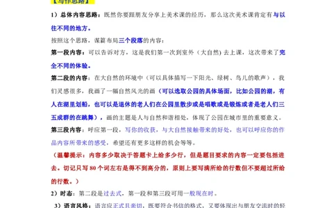 新课标Ⅰ&+II卷--2025年高考英语作文真题深度解读及五年优秀范文汇编_03高考英语_2025年新高考资料_专项复习_2024年高考英语作文真题深度解读及五年优秀范文汇编