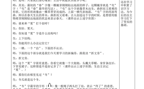 4四季教案_25秋1-6年级语文上册课件教案_25秋统编版语文一年级上册_统编版语文一年级上册教学资源包（25秋状元大课堂）_2.1语上教案_5.第五单元