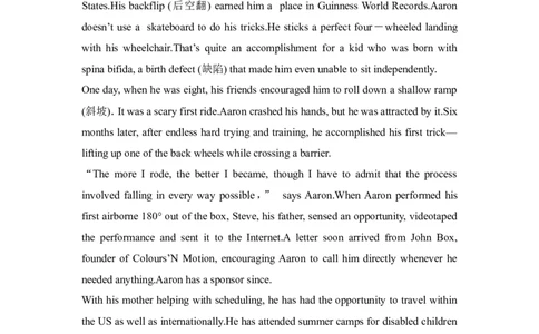 原卷_03高考英语_新高考复习资料_2022年新高考资料_2022年新高考英语二轮复习_2022年新高考英语二轮高考题型组合训练_2022年新高考英语二轮复习高考题型组合练五（原卷+解析卷）