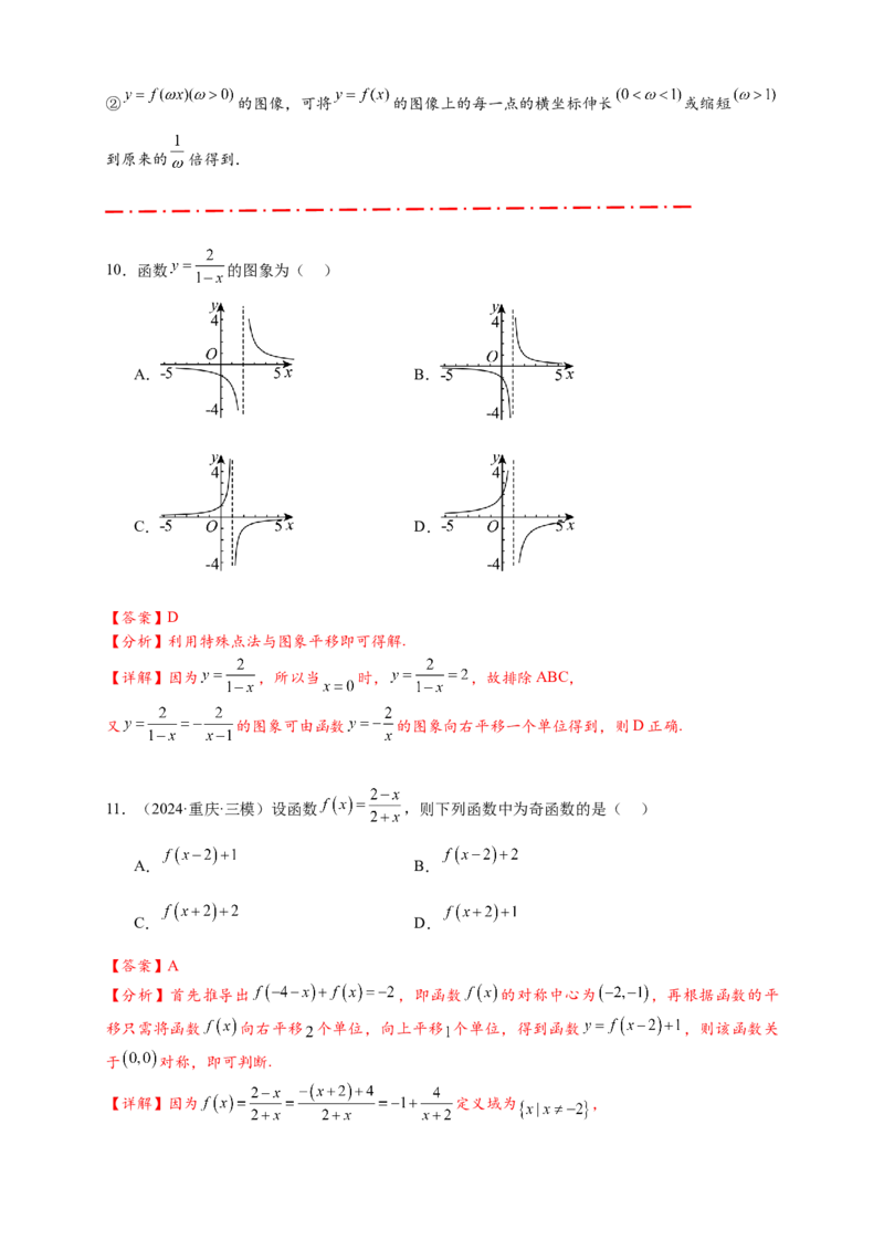 热点专题2-6函数与图像（解析版）8类题型-2025年高考数学热点题型追踪与重难点专题突破（新高考专用）_2025年新高考资料_二轮复习