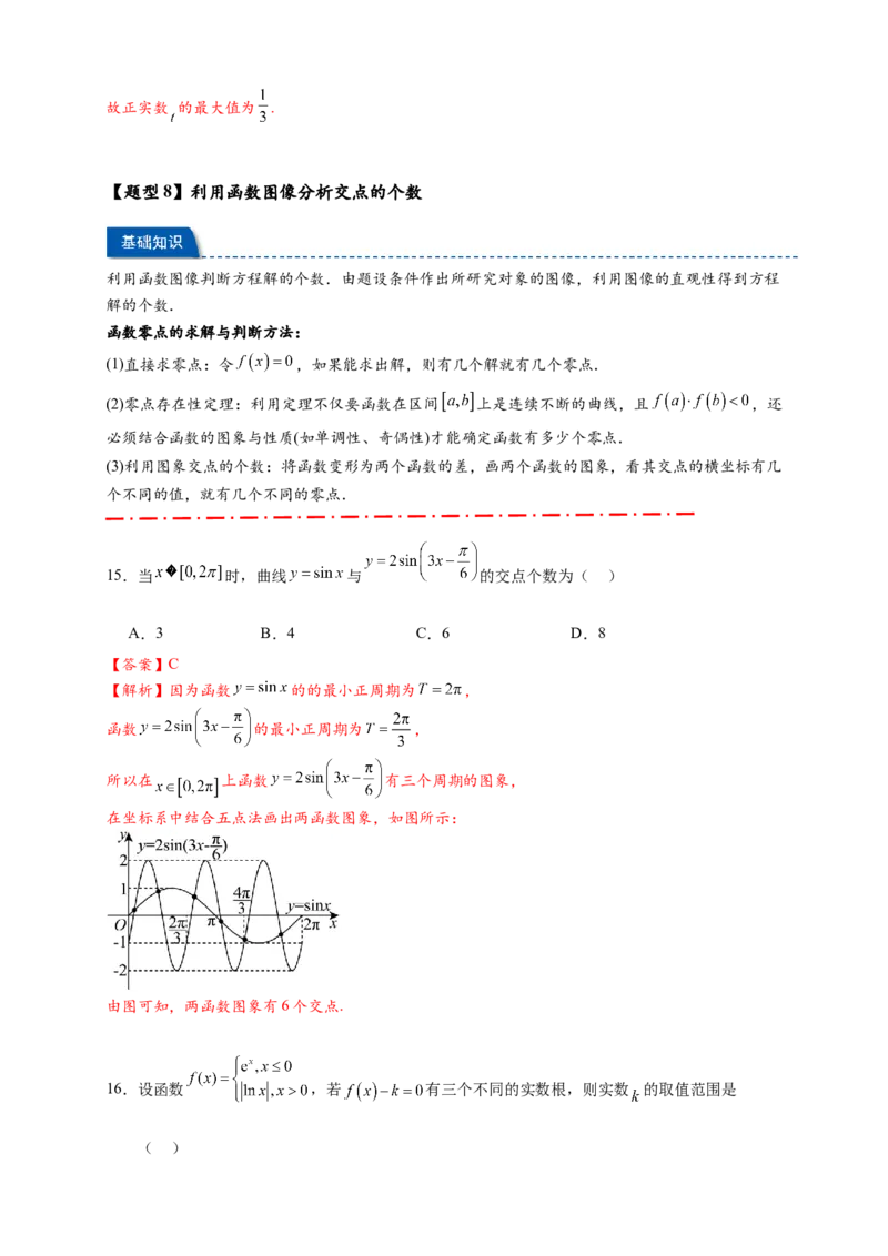 热点专题2-6函数与图像（解析版）8类题型-2025年高考数学热点题型追踪与重难点专题突破（新高考专用）_2025年新高考资料_二轮复习