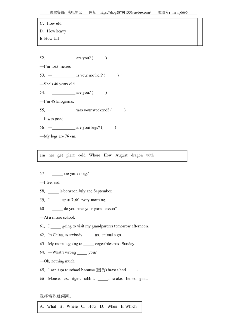 2023年小升初英语语法专题突破-疑问句北京版_北京小升初全套文件_英语_2022-2023学年小升初英语语法专题突破（北京版）2987575(13)份