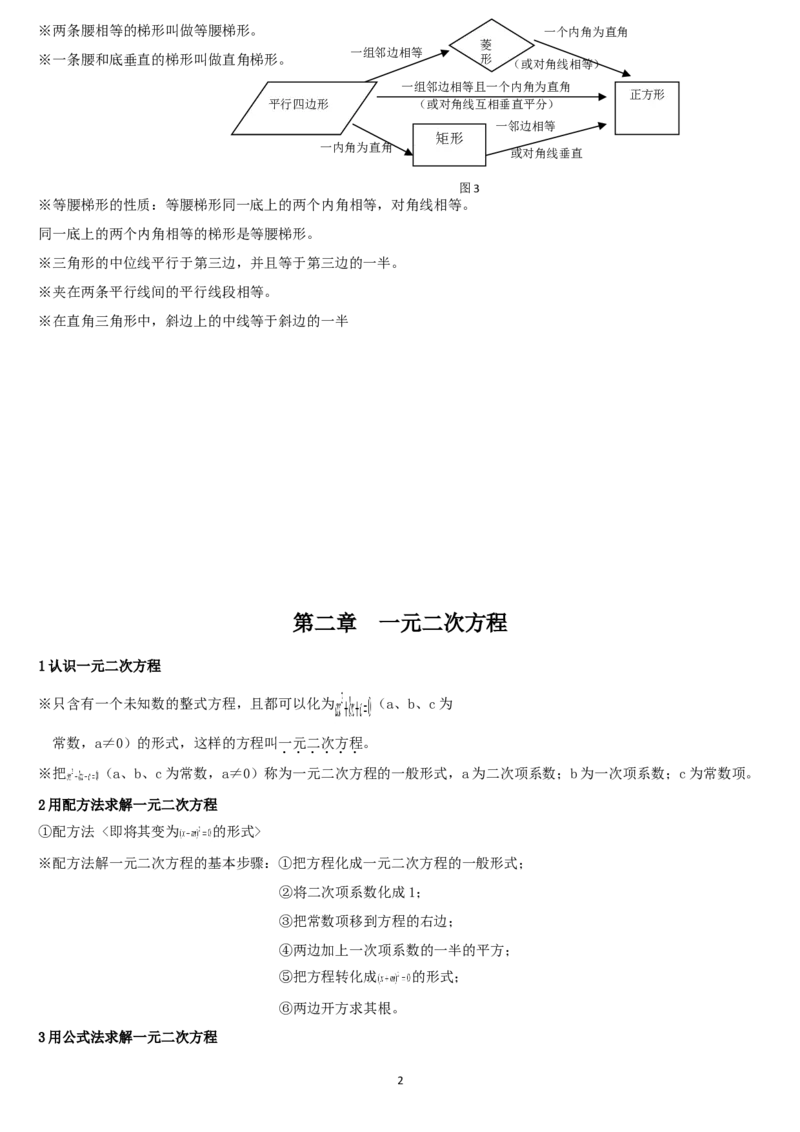赠送：北师大版9上数学知识点总结2_北师大初中数学_9上-北师大版初中数学_07知识点总结