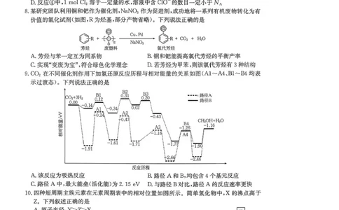 陕西省商洛市2026届高三上学期2月期末考试化学+答案_全国高考模拟卷_2026年2月_260211金太阳&middot;陕西省商洛市2026届高三上学期2月期末考试（全科）