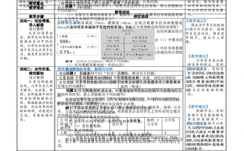素养目标6.1丰富的数据世界教案（表格式）2024-2025学年北师大数学上册_北师大初中数学_7上-北师大版初中数学_7上-初中数学北师大（2024新版）持续更新_04教案