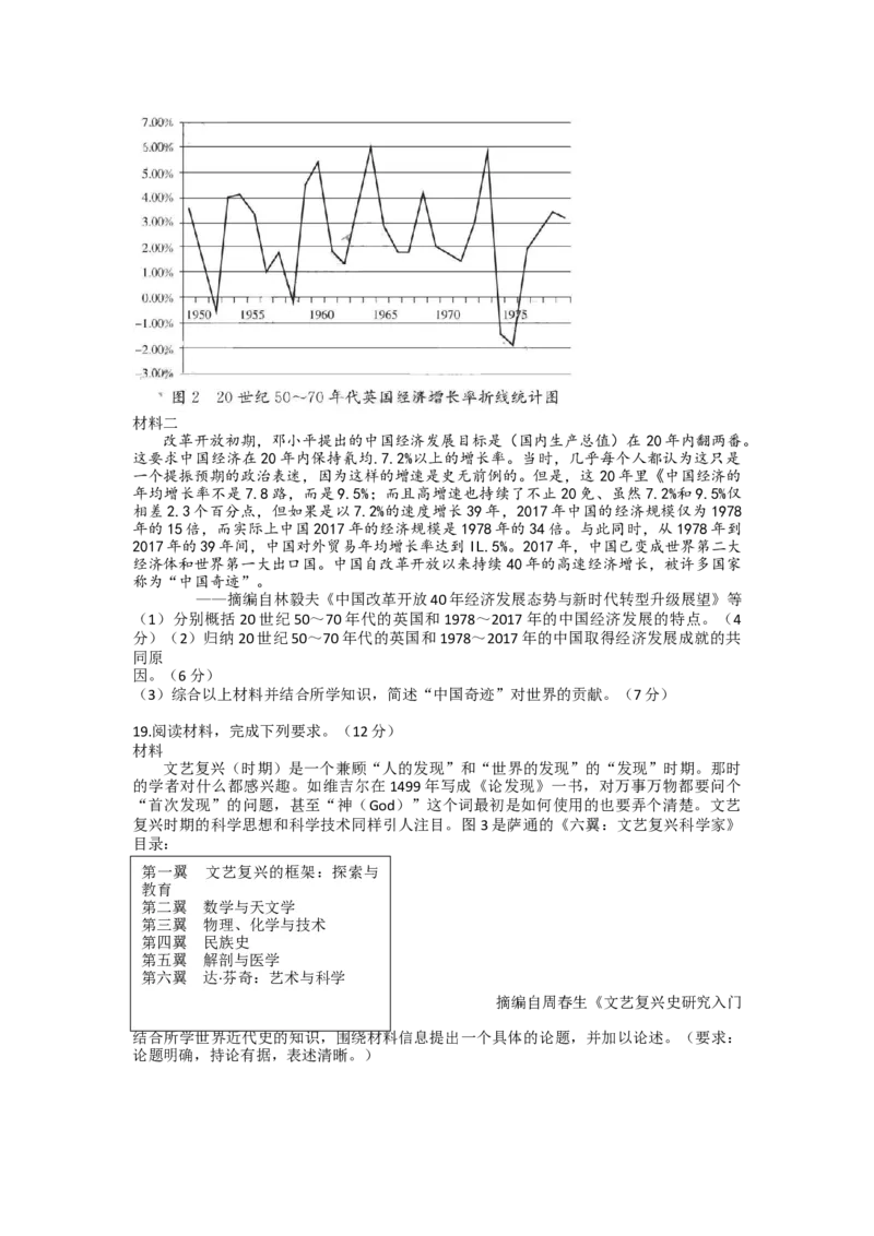 广东省清远市2022-2023学年高三上学期期末教学质量检测历史试题_07高考历史_历史高考模拟题_新高考_2023年