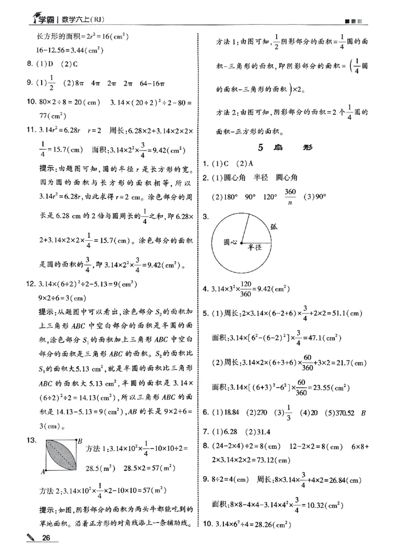 25秋《5星学霸-答案》人教数学6上_25秋上册语数英《五星学霸》各版本🈴集_🔰25秋上册语数英《五星学霸》各版本🈴集。已分享_25秋《五星学霸》数学人教1-6上。已核对