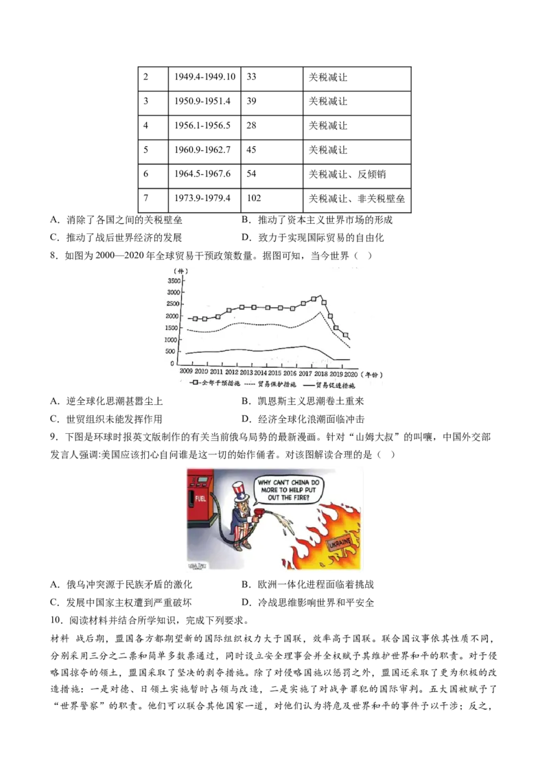 历史-2024年高考终极押题猜想（原卷版）_07高考历史_2024年新高考资料_52024三轮冲刺_历史-2024年高考终极押题猜想