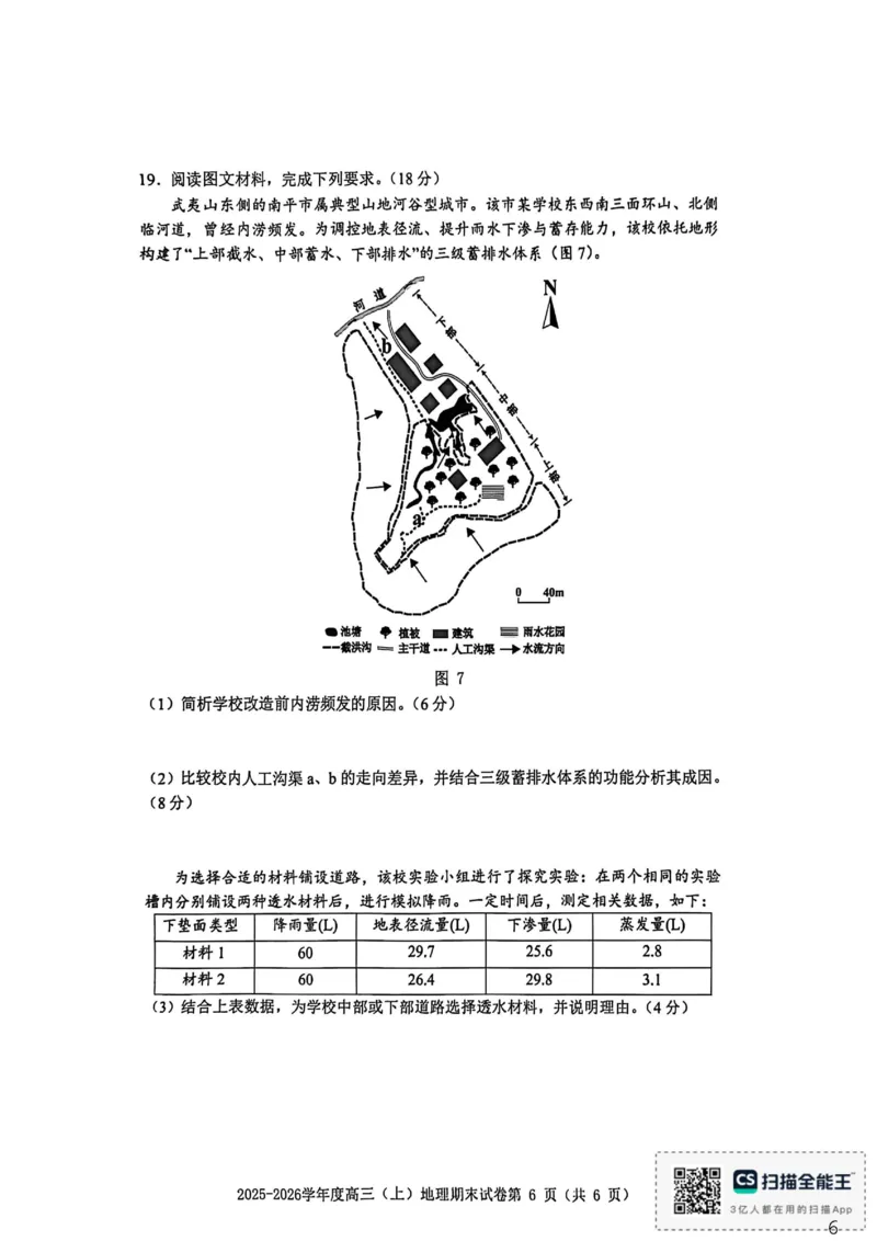 地理试题卷_全国高考模拟卷_2026年2月_260204江西省赣州市2025一2026学年度第一学期高三年级期末考试（全科）_赣州市2025-2026学年第一学期期末考试地理