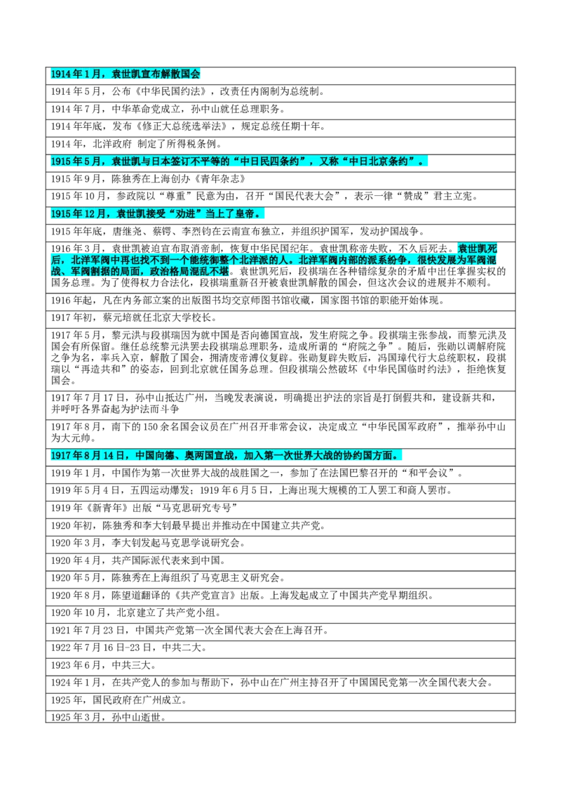 押广东卷第8题中华民国：政党政治（原卷版）_07高考历史_2024年新高考资料_52024三轮冲刺_备战2024年高考历史临考题号押题（广东专用）323033819