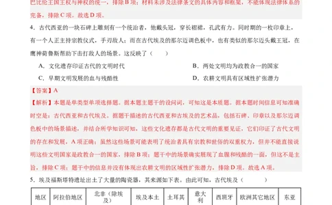 单元突破卷12古代文明的产生与发展（解析版）_07高考历史_2025年新高考资料_一轮复习_2025年高考历史一轮复习考点通关卷（新高考通用）